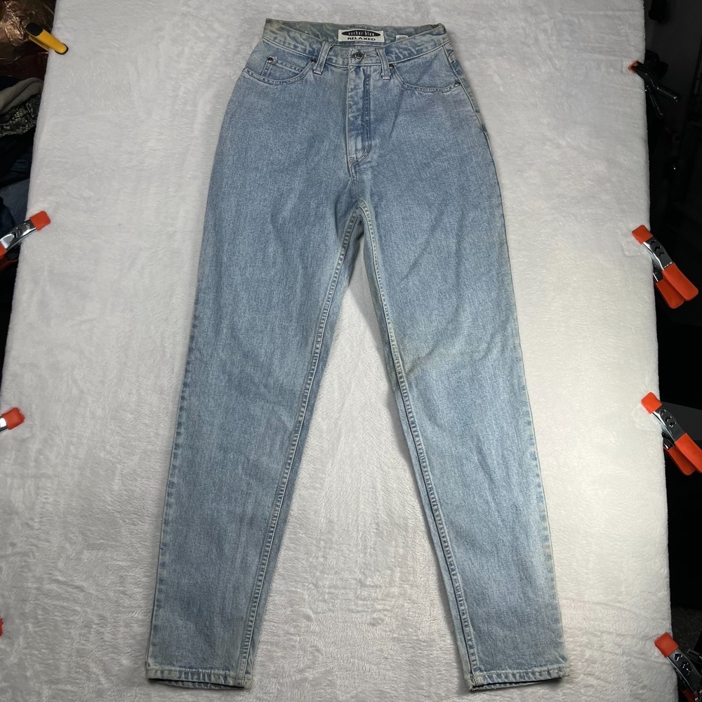Anchor Blue Relaxed Jeans Women's 9L Medium Wash Denim Taper Fit Classic - 26X32